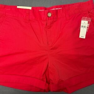Vibrant Red Women's Shorts